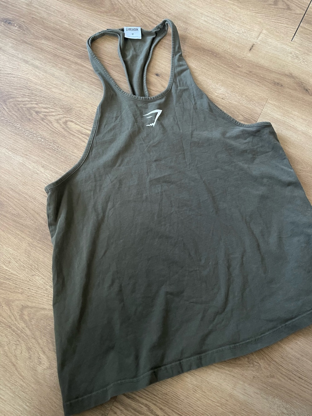 Womens Gymshark Olive Green Racerback Training Tank